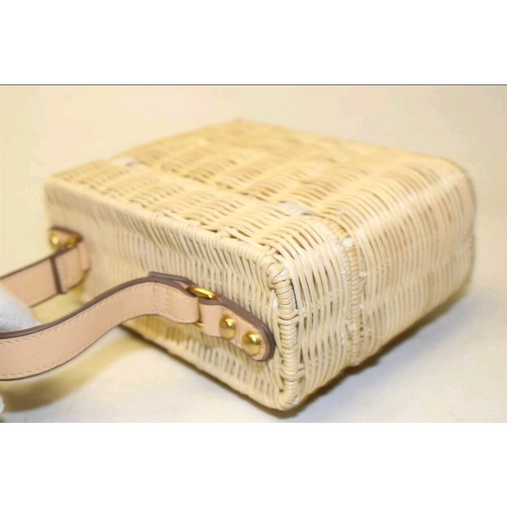 Banana Republic NEW Boxy Fisherman Rattan Womens Wicker Satchel Bag 480598 - Picture 7 of 16